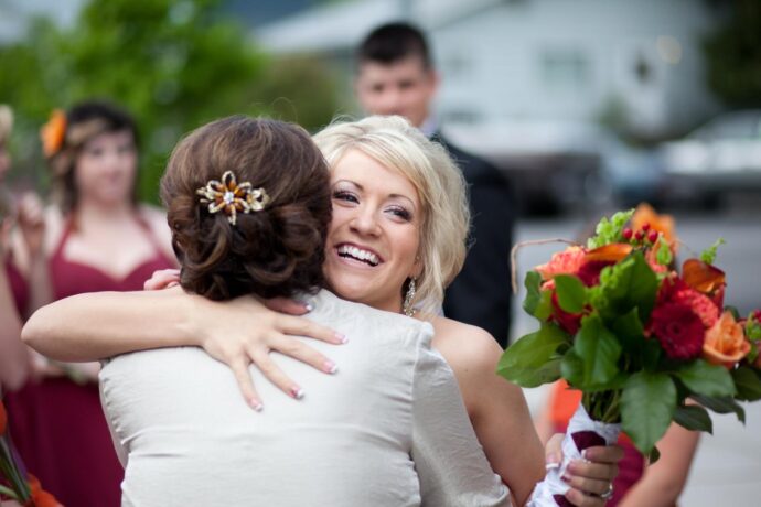 happy bride